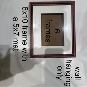 6 brown frames 8x10